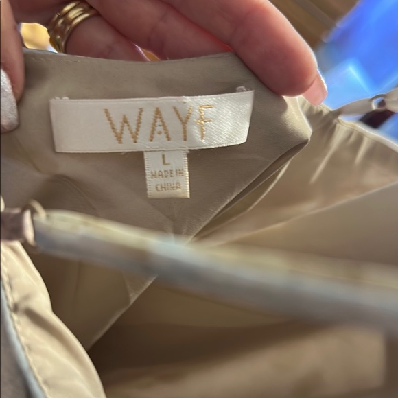 Wayf Cream Asymmetrical Spaghetti Strap Sundress - Picture 7 of 7